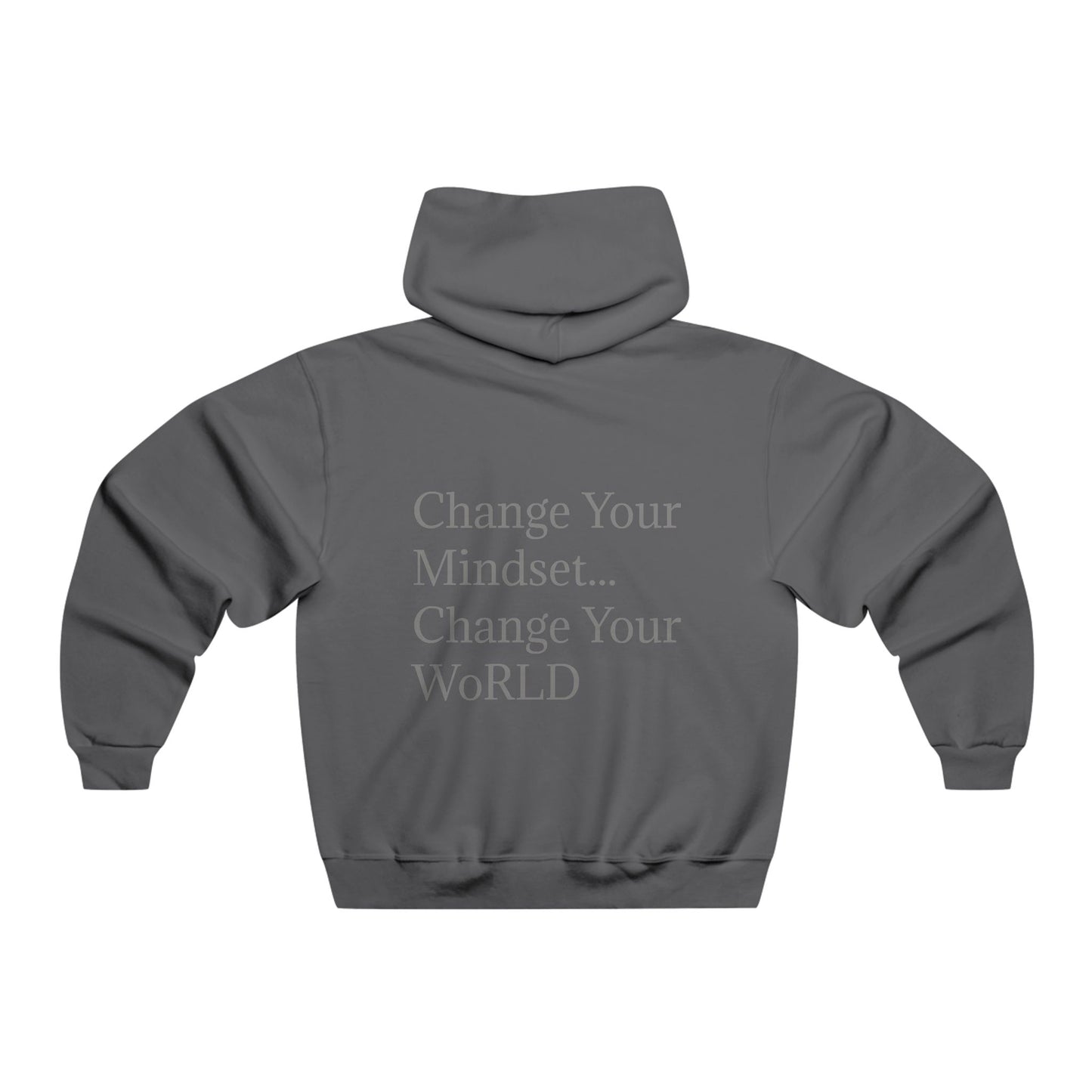 MYWoRLD Motivational Hoodie - Change Your Mindset, Inspirational Sweatshirt, Cozy Casual Wear, Perfect Gift for Him, Everyday Motivation