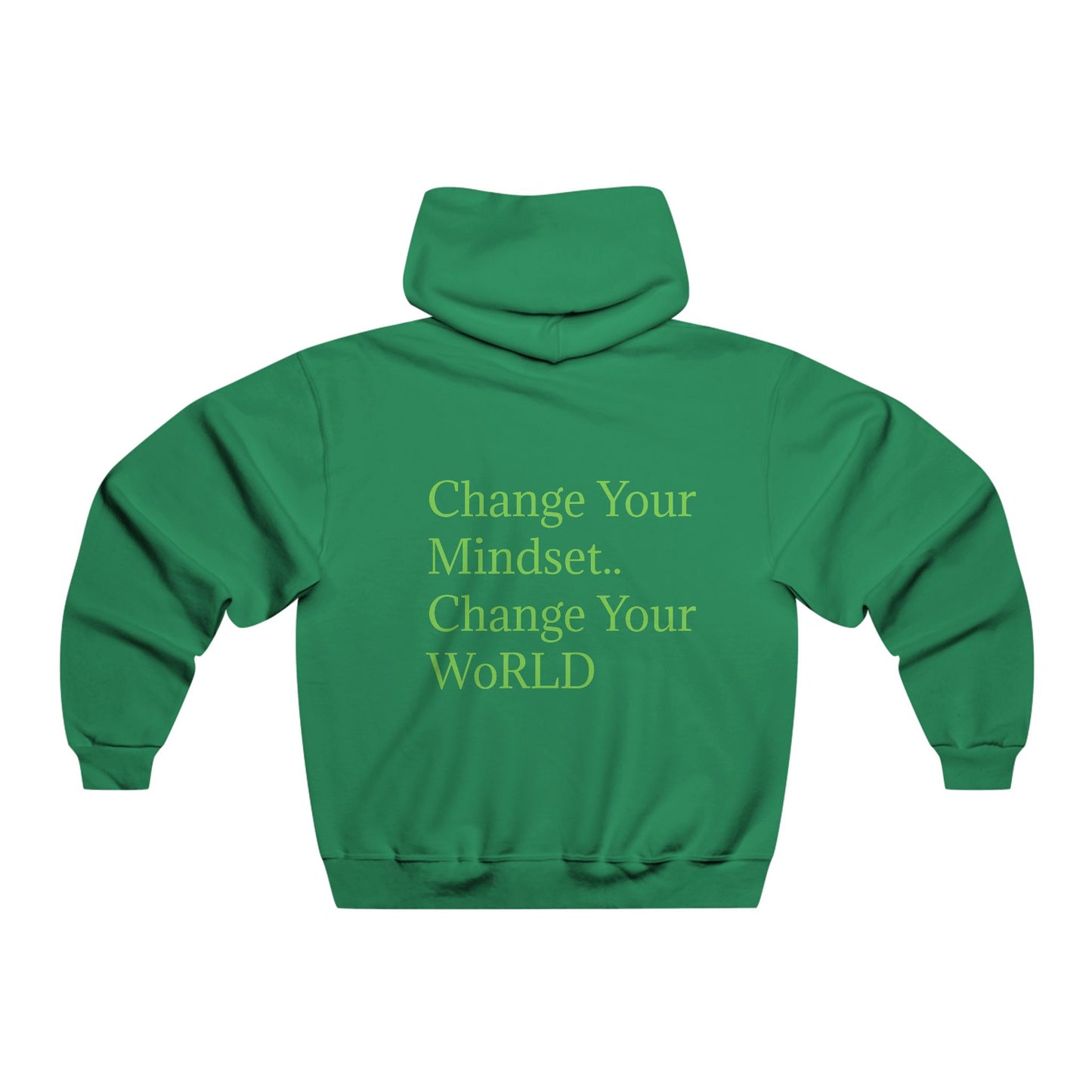 MYWoRLD Motivational Hoodie - Change Your Mindset, Inspirational Sweatshirt, Cozy Casual Wear, Perfect Gift for Him, Everyday Motivation