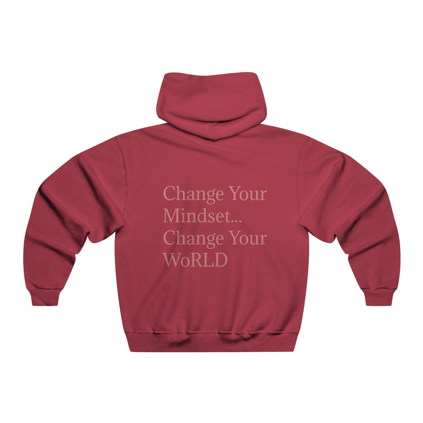 MYWoRLD Motivational Hoodie - Change Your Mindset, Inspirational Sweatshirt, Cozy Casual Wear, Perfect Gift for Him, Everyday Motivation