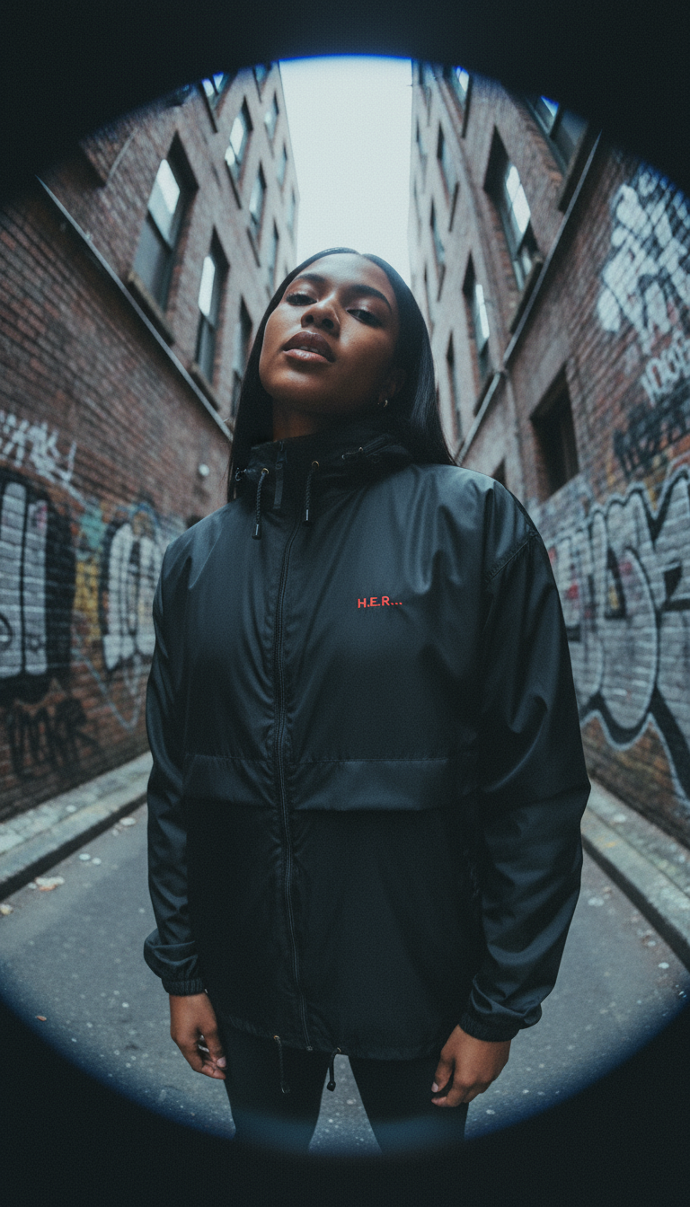 H.E.R...Confidence Windbreaker| Streetwear