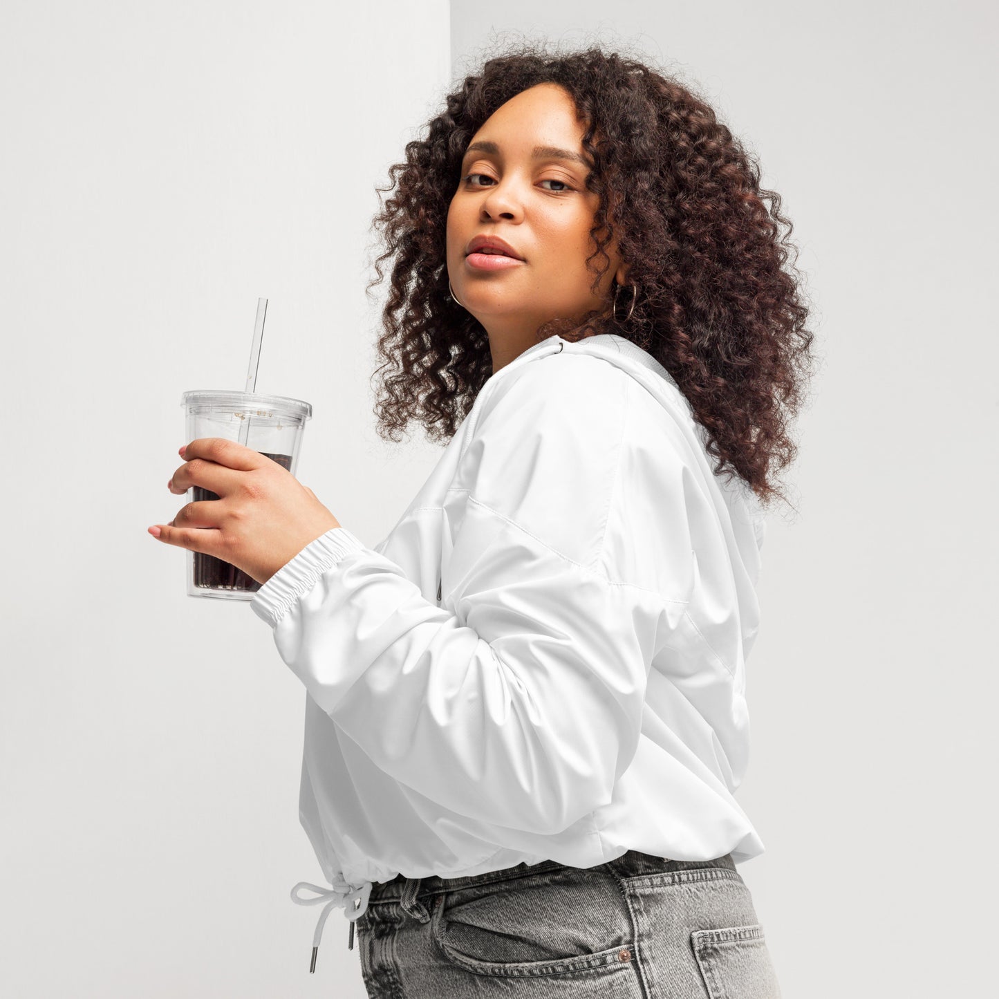 MYWoRLD cropped windbreaker- Confidence stitched into every thread