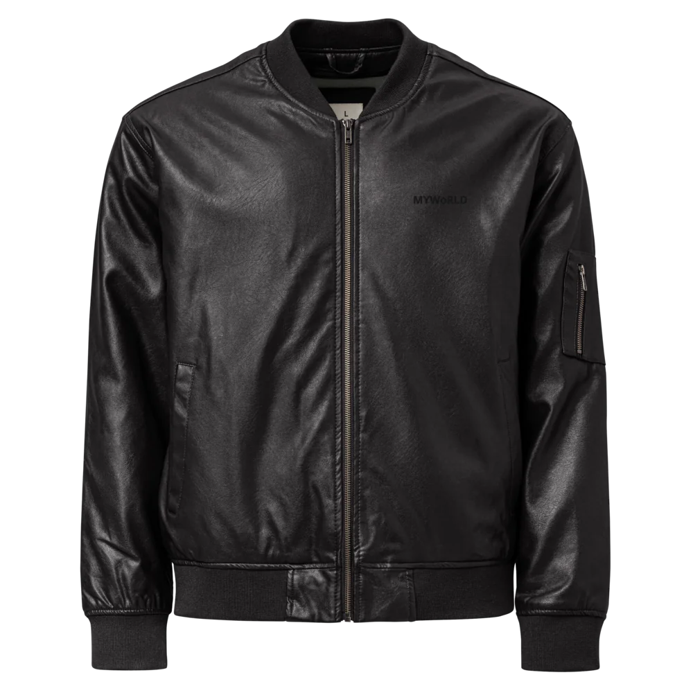 MYWoRLD Lux Leather Bomber | Empowerment Streetwear