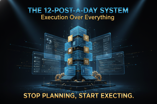 The 12-Post-A-Day System: Execution Over Everything